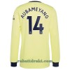 Arsenal Pierre-Emerick Aubameyang 14 Borte 2021-22 - Herre Langermet Fotballdrakt